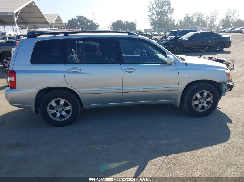 2004 Toyota Highlander V6 VIN: JTEGP21A840016624 Lot: 40416680