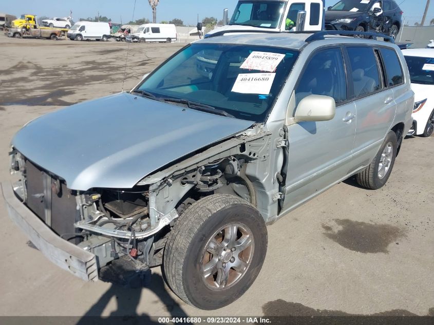 2004 Toyota Highlander V6 VIN: JTEGP21A840016624 Lot: 40416680