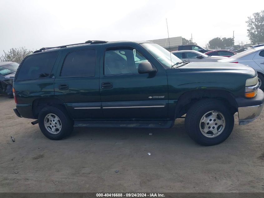 2002 Chevrolet Tahoe Ls VIN: 1GNEC13T72R261480 Lot: 40416688