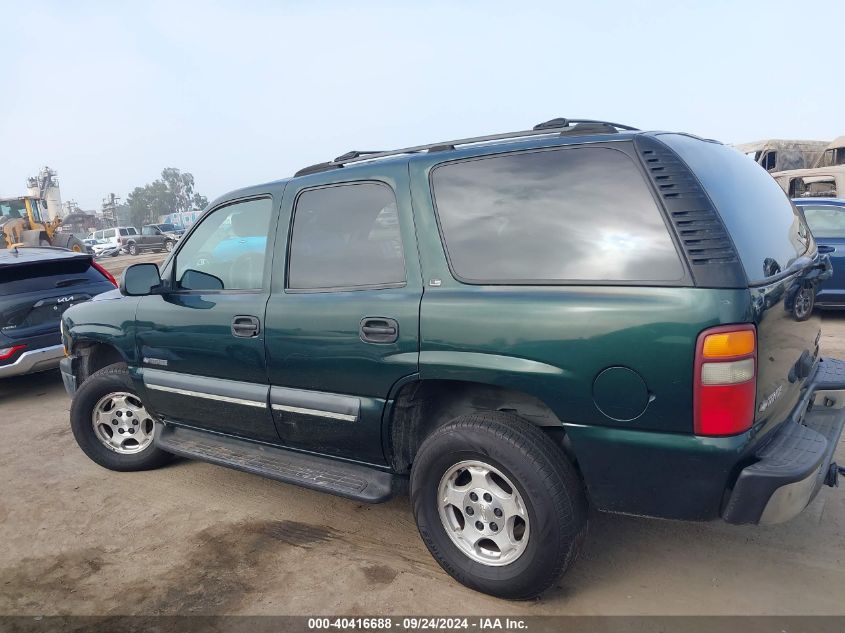 2002 Chevrolet Tahoe Ls VIN: 1GNEC13T72R261480 Lot: 40416688