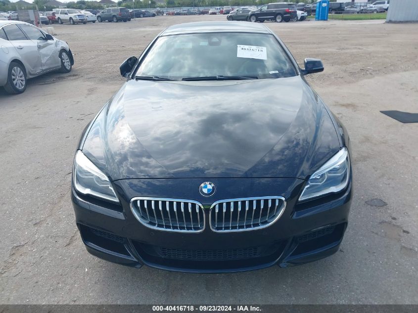 2016 BMW 650I Gran Coupe VIN: WBA6D4C55GD976997 Lot: 40416718