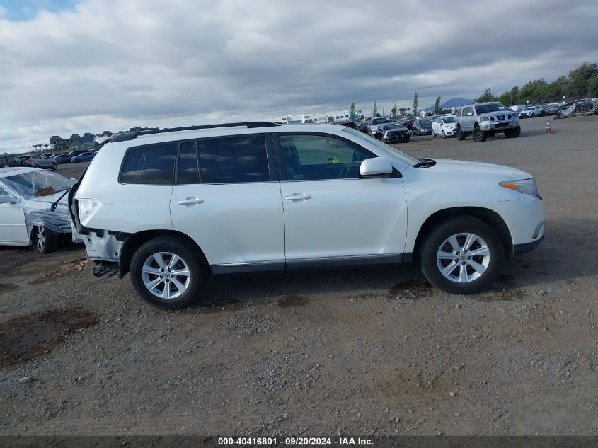 5TDZK3EH6DS114900 2013 Toyota Highlander Se V6