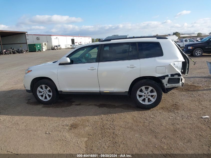 5TDZK3EH6DS114900 2013 Toyota Highlander Se V6