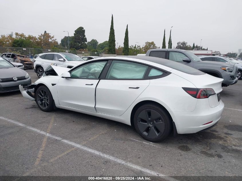 2023 Tesla Model 3 Rear-Wheel Drive VIN: 5YJ3E1EA6PF713969 Lot: 40416820