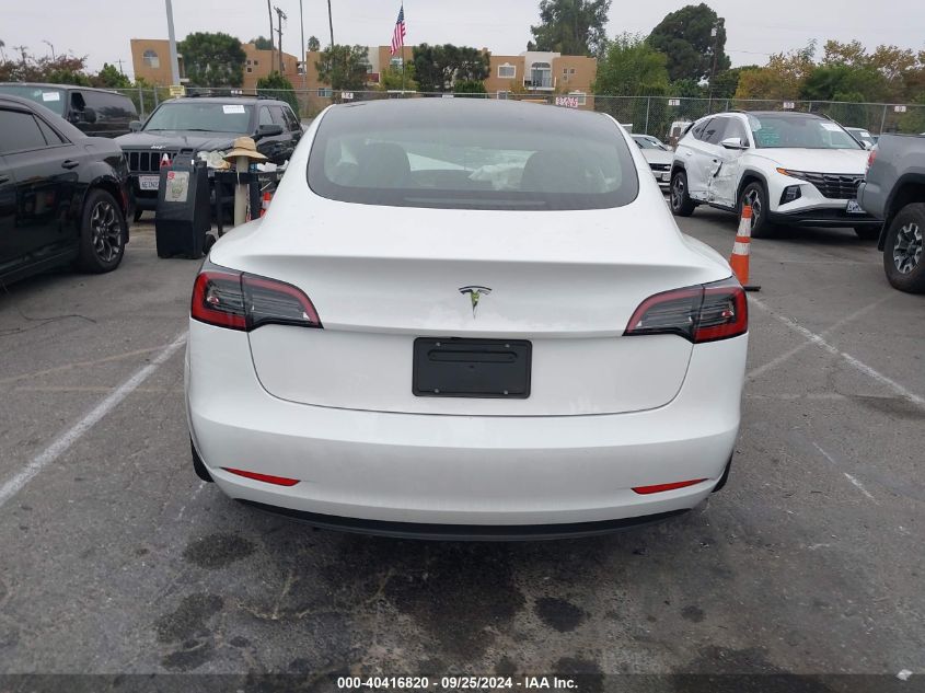 2023 Tesla Model 3 Rear-Wheel Drive VIN: 5YJ3E1EA6PF713969 Lot: 40416820