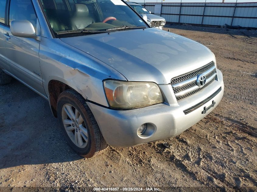 2006 Toyota Highlander Hybrid Limited V6 VIN: JTEDW21A260013968 Lot: 40416857