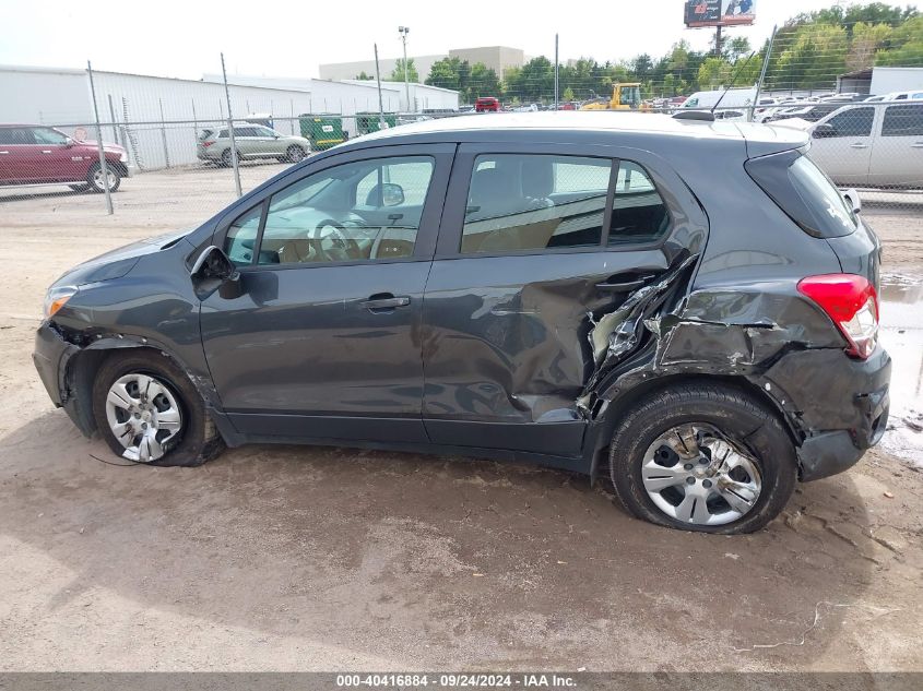 2019 Chevrolet Trax Ls VIN: 3GNCJKSB8KL107668 Lot: 40416884