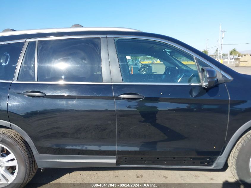 5FNYF5H16GB040350 2016 Honda Pilot Lx