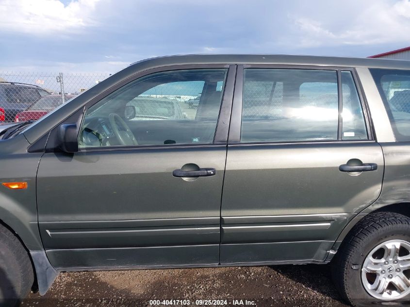 2HKYF18146H521223 2006 Honda Pilot Lx