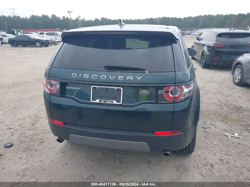 2016 Land Rover Discovery Sport Se VIN: SALCP2BG8GH550467 Lot: 40417136