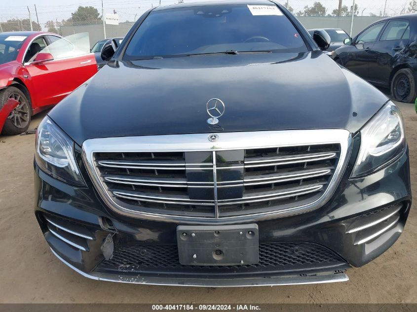 2018 Mercedes-Benz S 450 4Matic VIN: WDDUG6GB9JA383560 Lot: 40417184