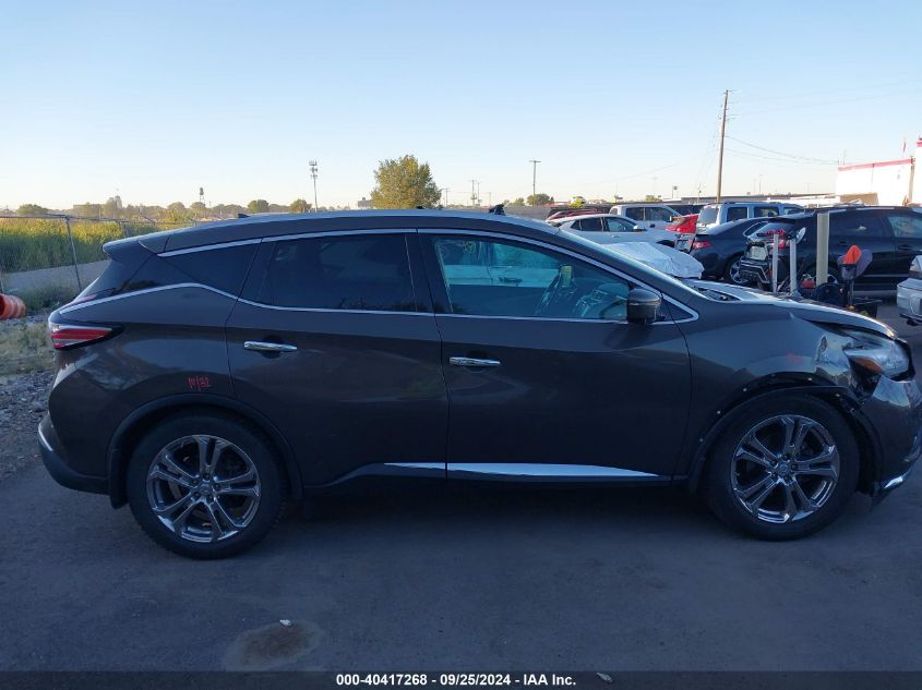 2015 Nissan Murano Platinum VIN: 5N1AZ2MH6FN290452 Lot: 40417268