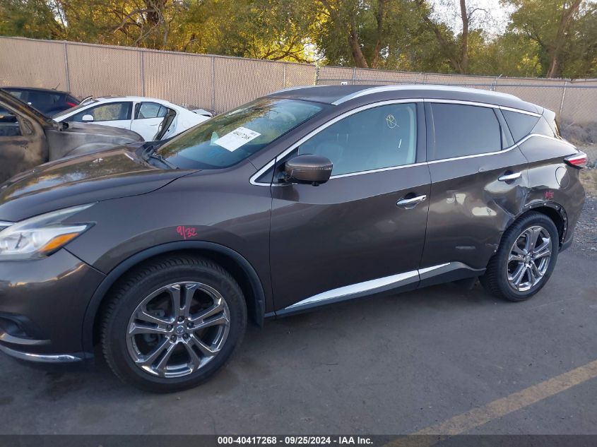 2015 Nissan Murano Platinum VIN: 5N1AZ2MH6FN290452 Lot: 40417268