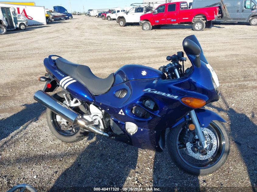 2004 Suzuki Gsx750 F VIN: JS1GR7GA942100923 Lot: 40417320