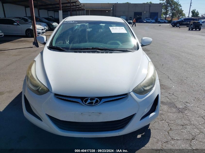 2016 Hyundai Elantra Se VIN: 5NPDH4AE8GH697992 Lot: 40417338