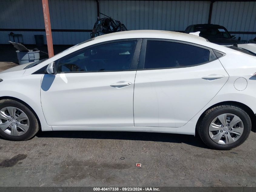 2016 Hyundai Elantra Se VIN: 5NPDH4AE8GH697992 Lot: 40417338