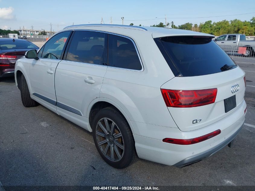 2017 Audi Q7 3.0T Premium VIN: WA1LAAF78HD025182 Lot: 40417404