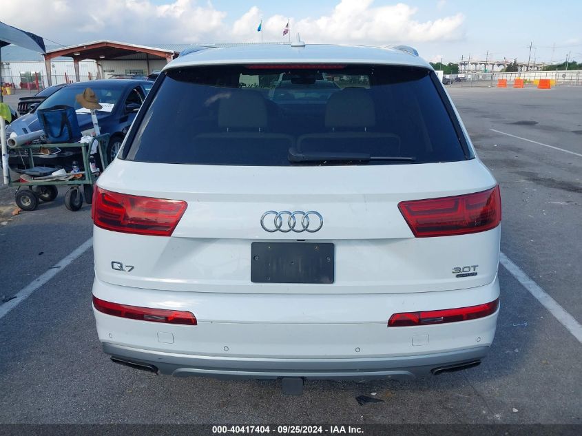 2017 Audi Q7 3.0T Premium VIN: WA1LAAF78HD025182 Lot: 40417404