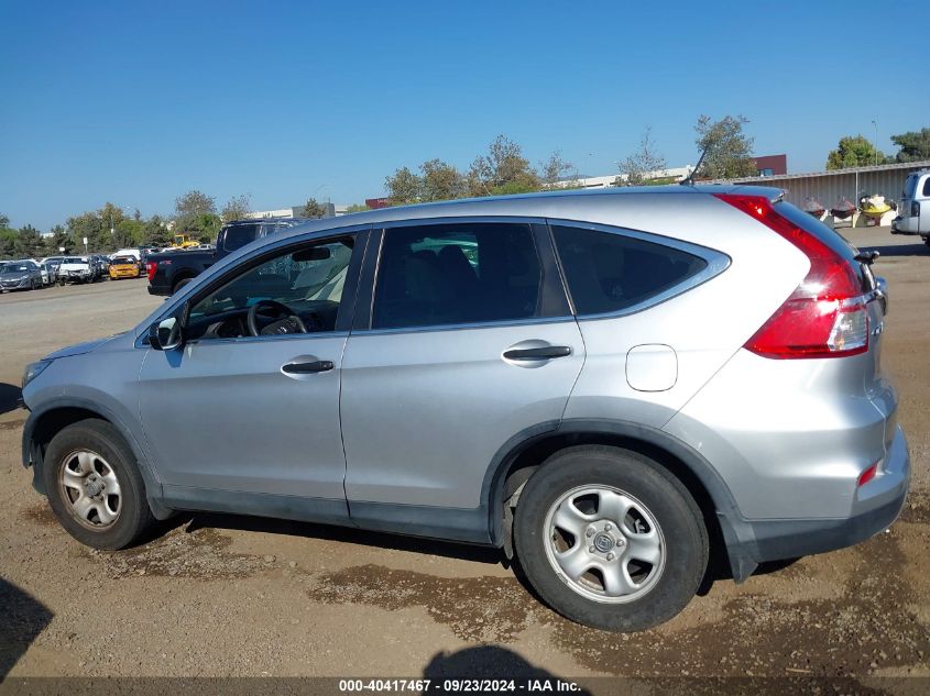 2016 Honda Cr-V Lx VIN: 3CZRM3H37GG709780 Lot: 40417467