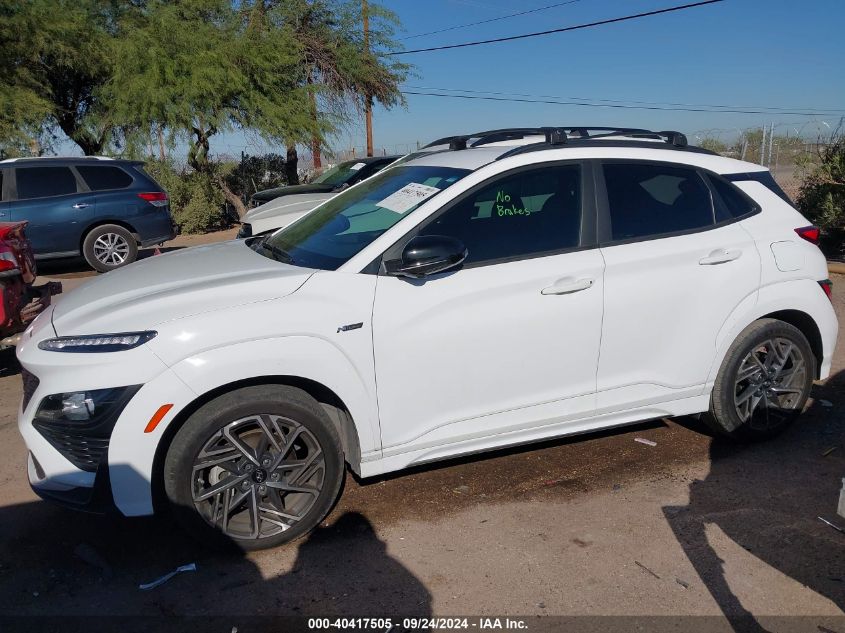 2022 Hyundai Kona N Line VIN: KM8K33A31NU821257 Lot: 40417505