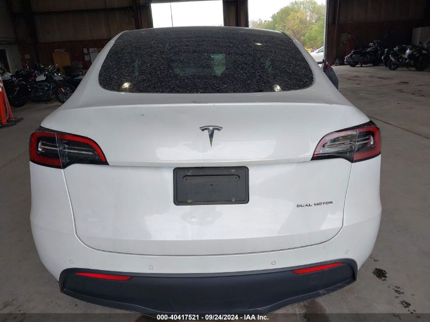 2021 Tesla Model Y Long Range Dual Motor All-Wheel Drive VIN: 5YJYGDEE8MF246084 Lot: 40417521