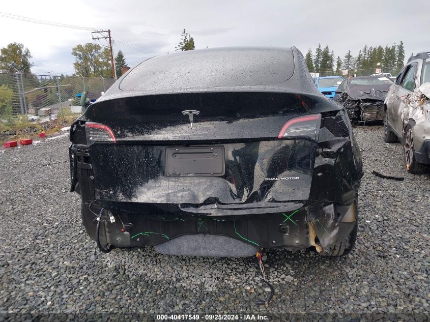 2021 Tesla Model Y Long Range Dual Motor All-Wheel Drive VIN: 5YJYGDEE7MF214131 Lot: 40417549