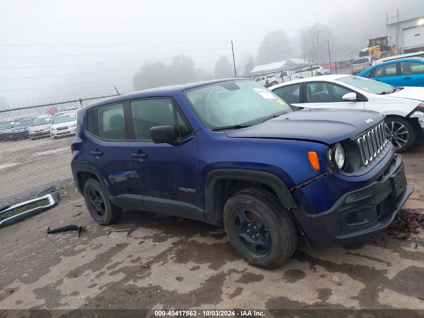 2016 Jeep Renegade Sport VIN: ZACCJBAWXGPE40188 Lot: 40417563