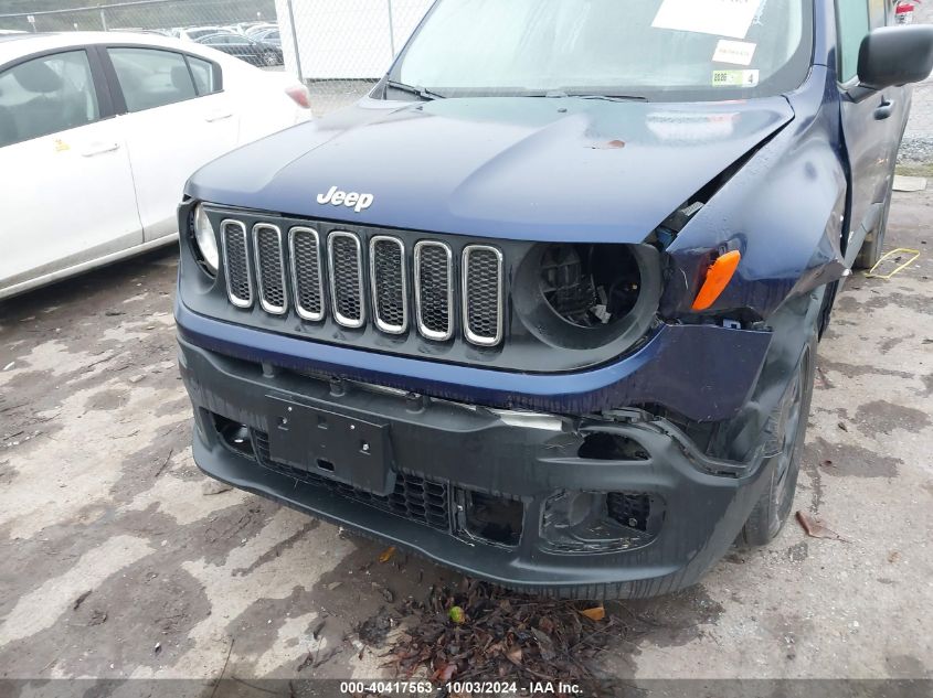 2016 Jeep Renegade Sport VIN: ZACCJBAWXGPE40188 Lot: 40417563