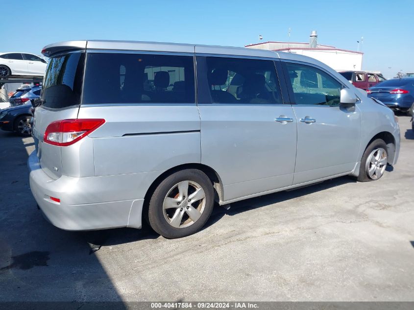 2012 Nissan Quest S/Sv/Sl/Le VIN: JN8AE2KP2C9051404 Lot: 40417584