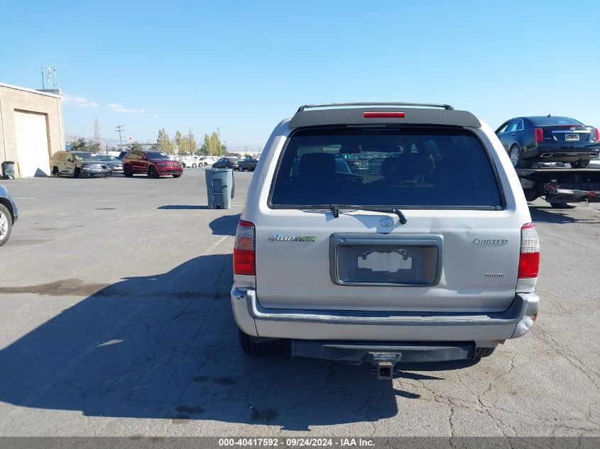 2000 Toyota 4Runner Limited V6 VIN: JT3GN87R5Y0178747 Lot: 40417592