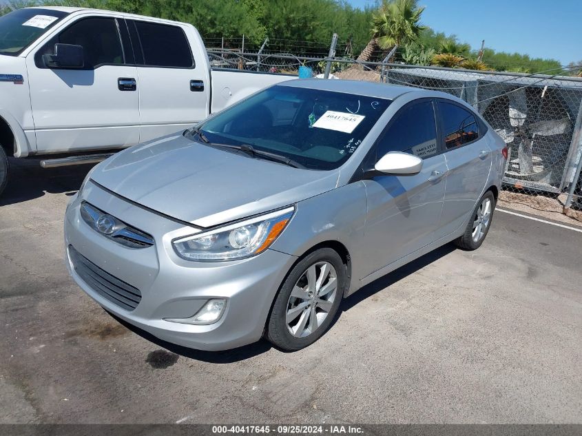 2014 Hyundai Accent Gls VIN: KMHCU4AE7EU763969 Lot: 40417645