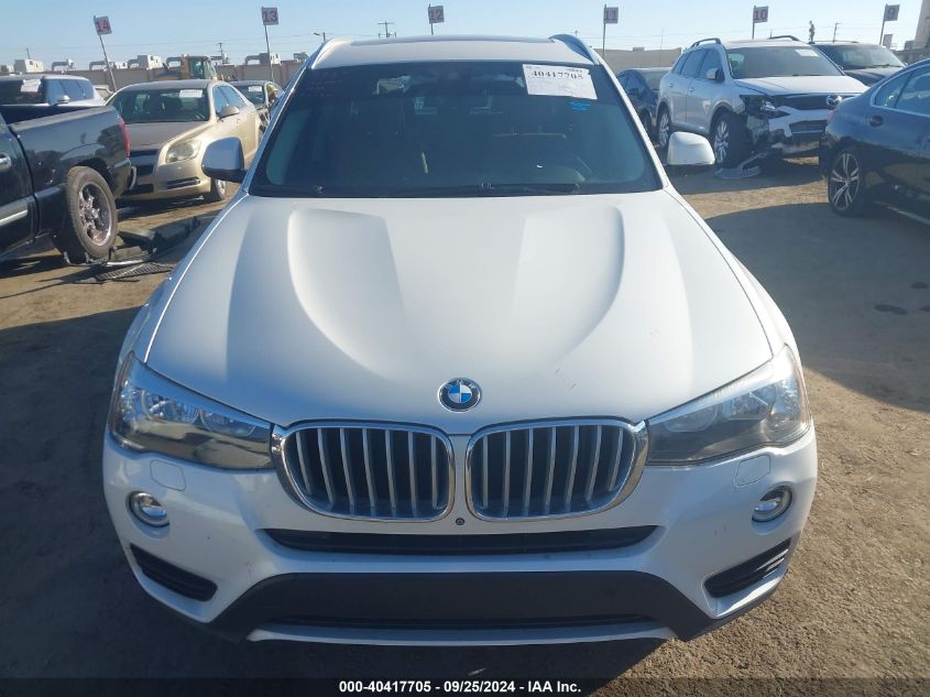 2017 BMW X3 xDrive28I VIN: 5UXWX9C38H0W75217 Lot: 40417705