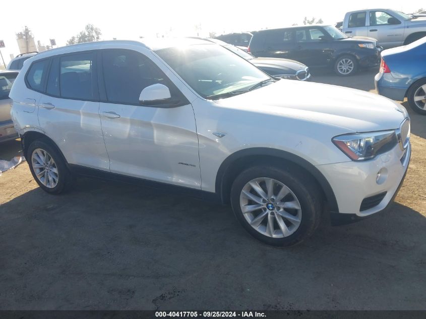 2017 BMW X3 xDrive28I VIN: 5UXWX9C38H0W75217 Lot: 40417705