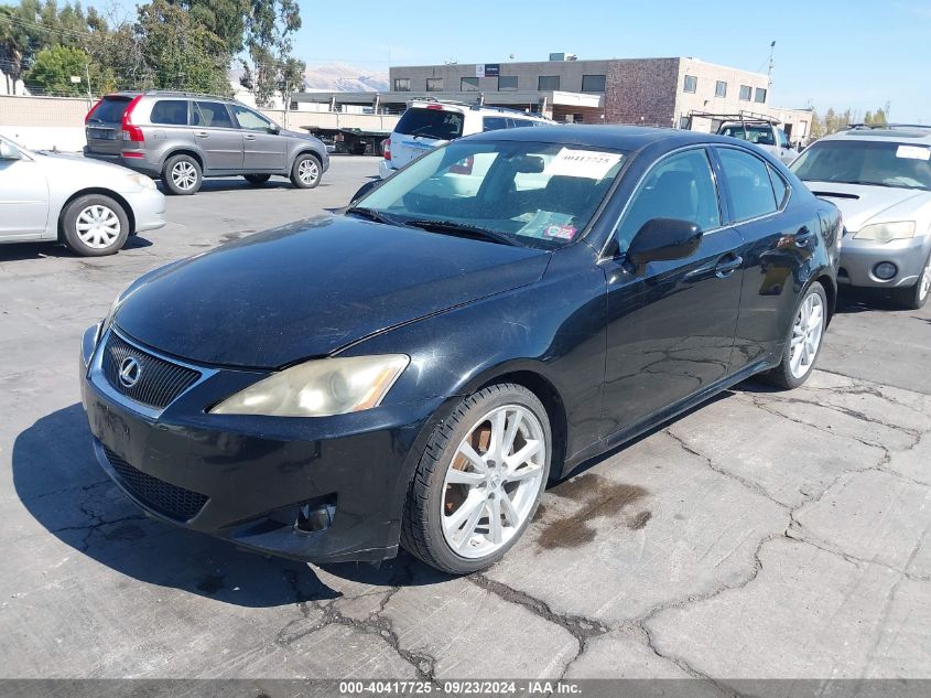 2006 Lexus Is 250 VIN: JTHBK262X62020825 Lot: 40417725