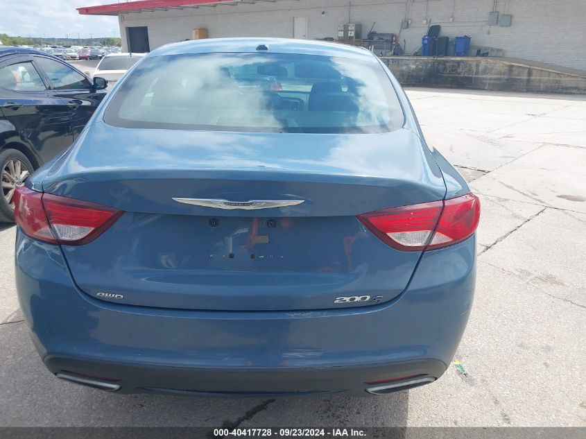 2015 Chrysler 200 S VIN: 1C3CCCDG3FN656898 Lot: 40417728