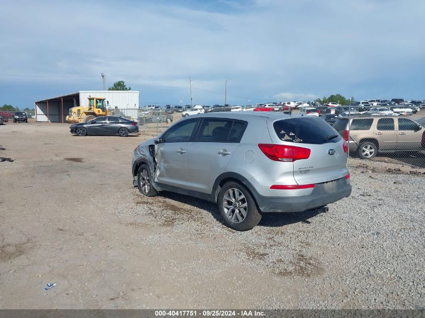 VIN KNDPBCAC0F7758181 2015 KIA Sportage, LX no.3