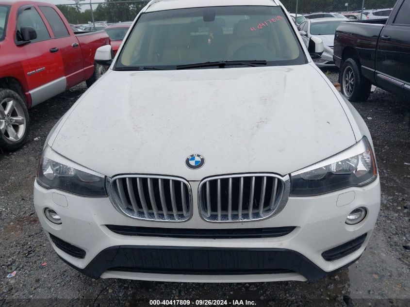 2016 BMW X3 xDrive28I VIN: 5UXWX9C54G0D65066 Lot: 40417809