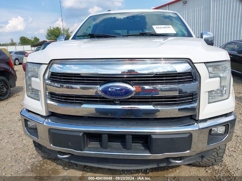 2015 FORD F-150 LARIAT - 1FTEW1EG6FFA08383