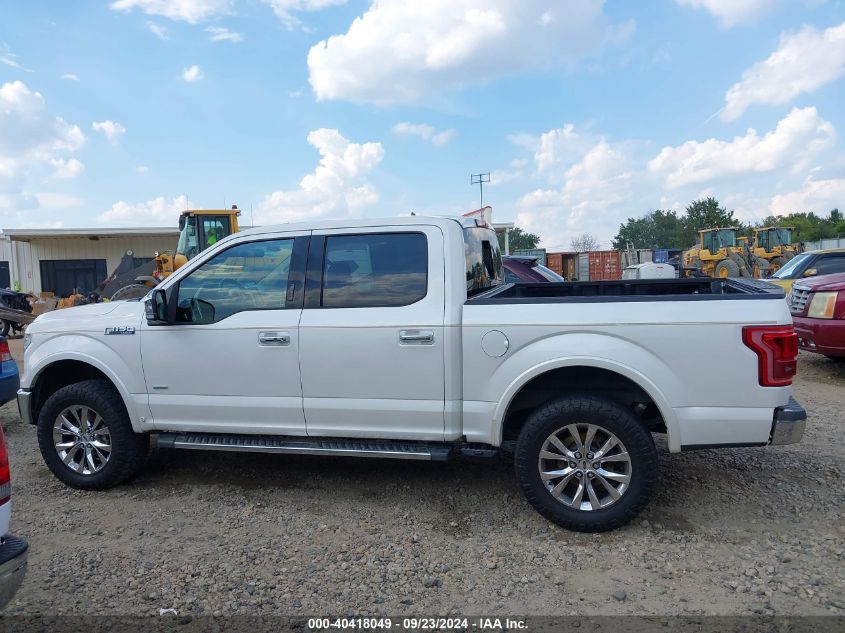 2015 FORD F-150 LARIAT - 1FTEW1EG6FFA08383