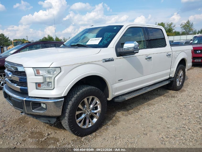 2015 FORD F-150 LARIAT - 1FTEW1EG6FFA08383