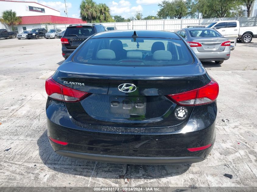 2015 Hyundai Elantra Se VIN: 5NPDH4AE9FH575124 Lot: 40418173