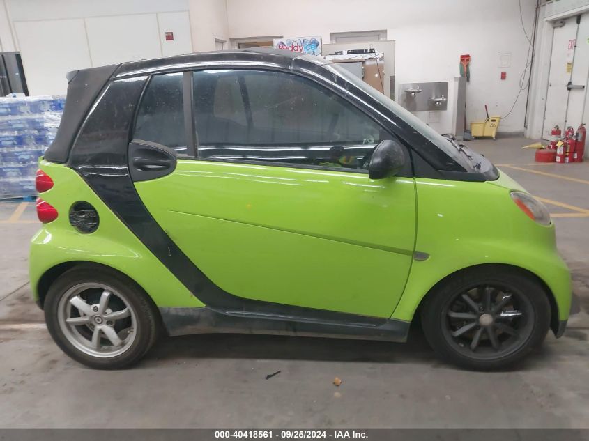 2008 Smart Fortwo Passion VIN: WMEEK31X98K099688 Lot: 40418561