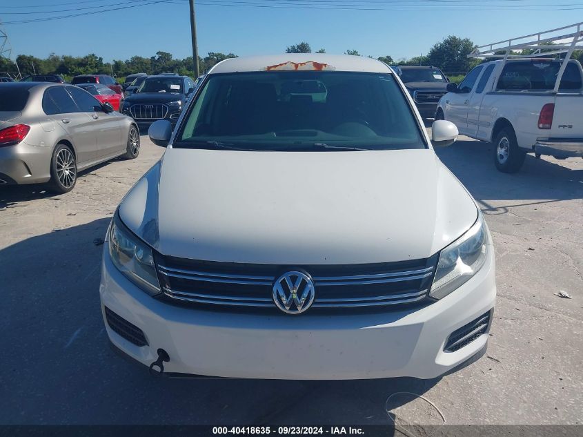 2013 Volkswagen Tiguan S VIN: WVGAV3AX1DW562720 Lot: 40418635