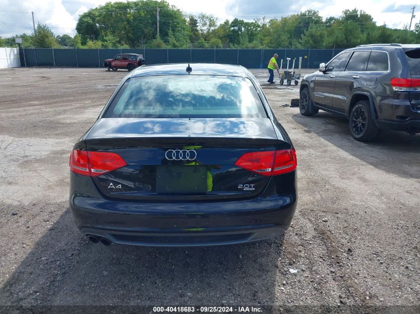 2012 Audi A4 2.0T Premium VIN: WAUFFAFL1CN005227 Lot: 40418683