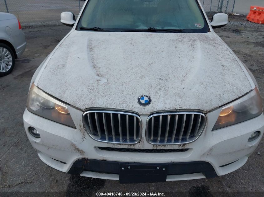 2013 BMW X3 xDrive28I VIN: 5UXWX9C52D0A20825 Lot: 40418745