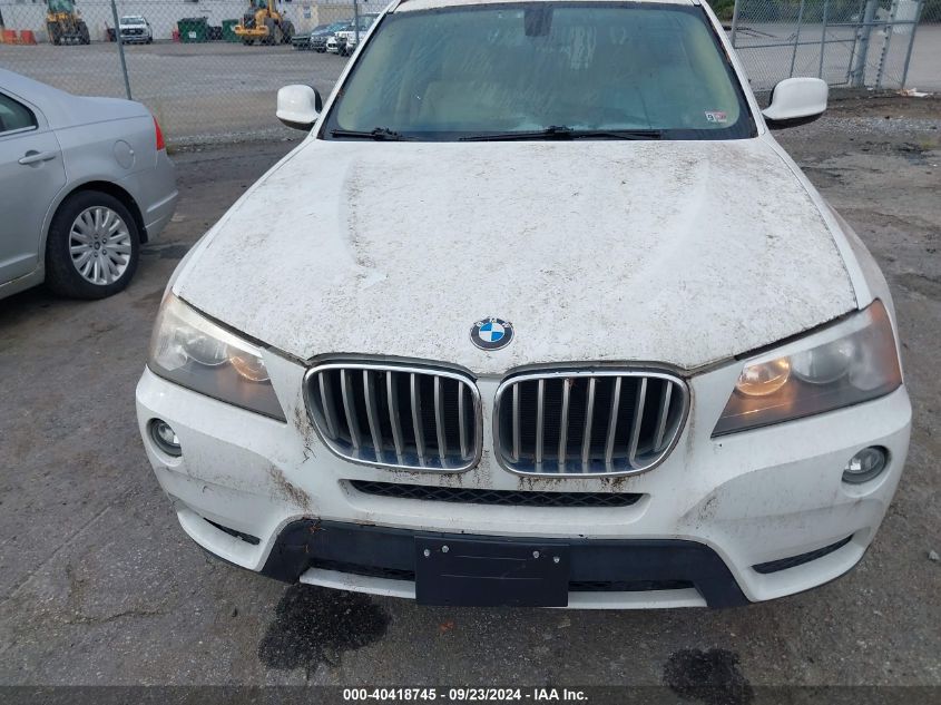 2013 BMW X3 xDrive28I VIN: 5UXWX9C52D0A20825 Lot: 40418745