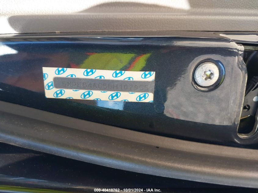 5NPEB4AC5BH107955 2011 Hyundai Sonata Gls