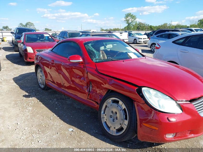 2002 Lexus Sc 430 VIN: JTHFN48Y520017892 Lot: 40418803