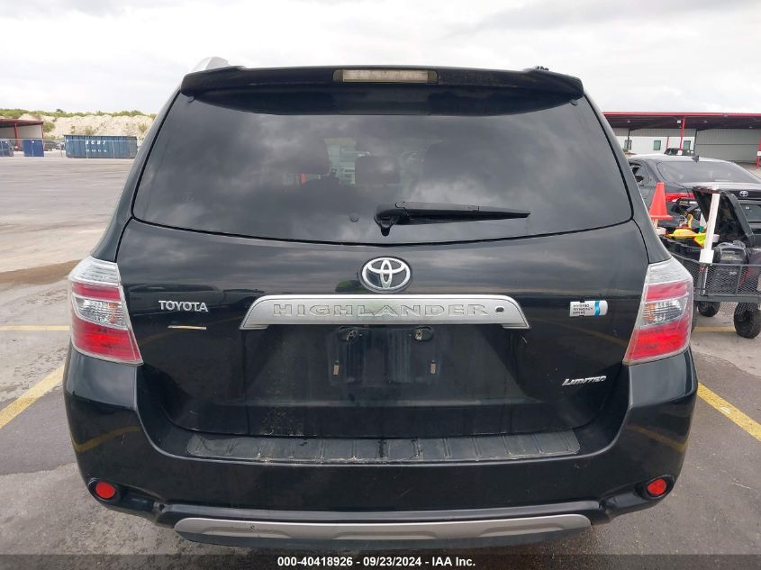 2008 Toyota Highlander Hybrid Limited VIN: JTEEW44A082011039 Lot: 40418926