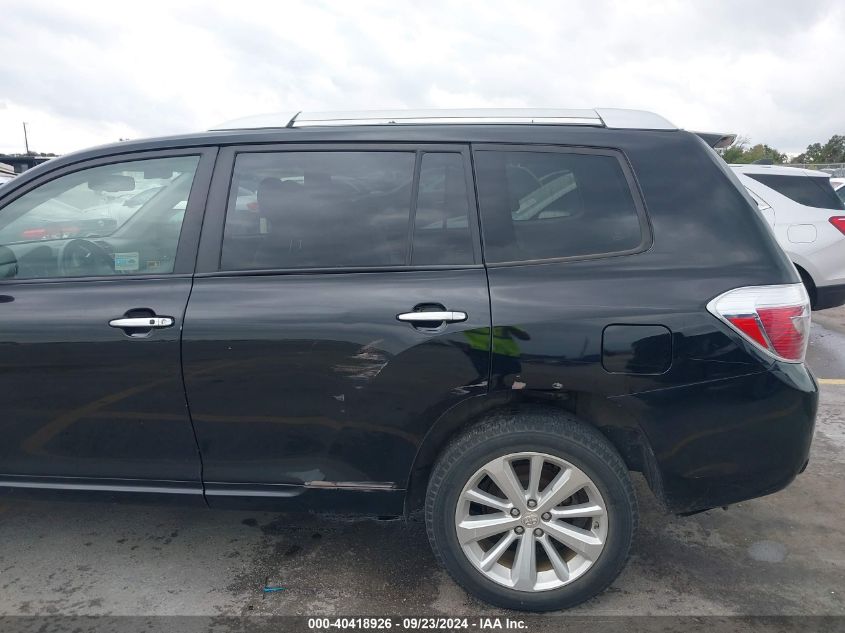 2008 Toyota Highlander Hybrid Limited VIN: JTEEW44A082011039 Lot: 40418926